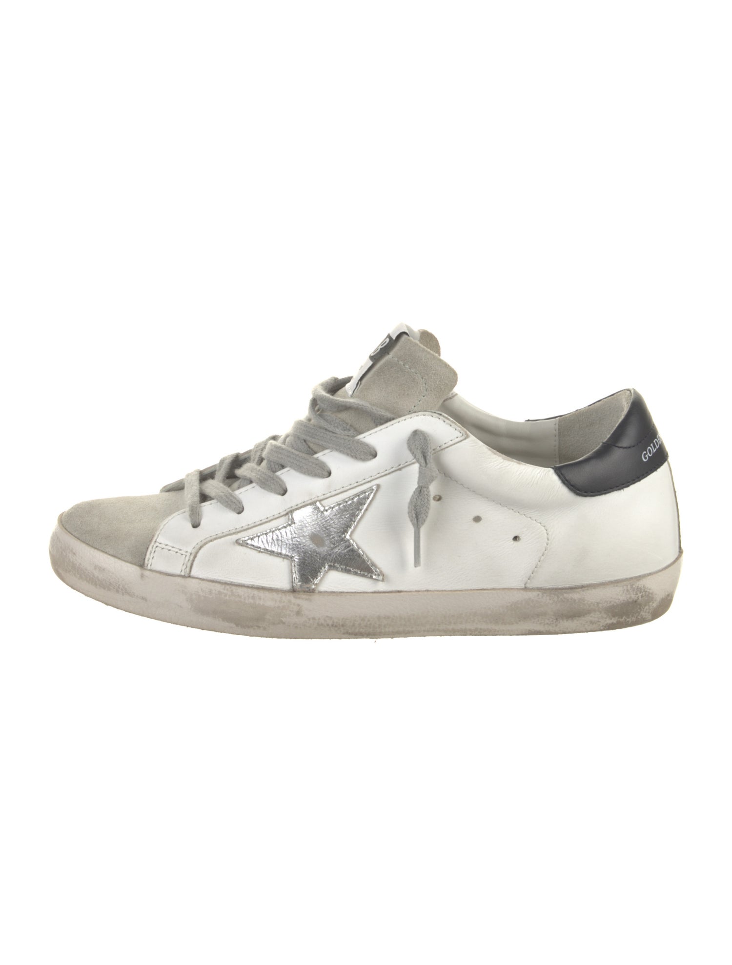 Golden Goose Leather Printed Sneakers