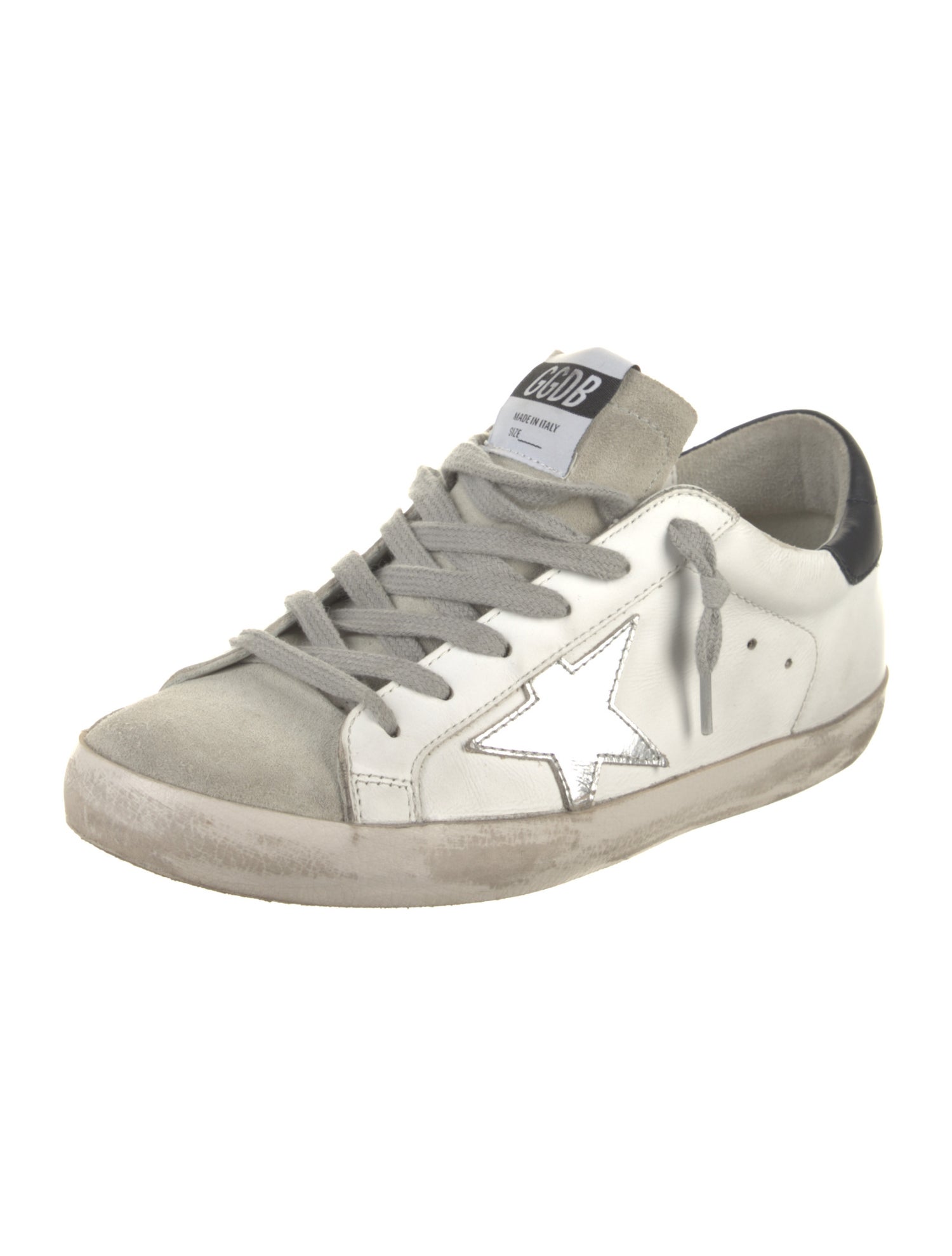 Golden Goose Leather Printed Sneakers