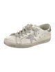 Golden Goose Leather Glitter Accents Sneakers
