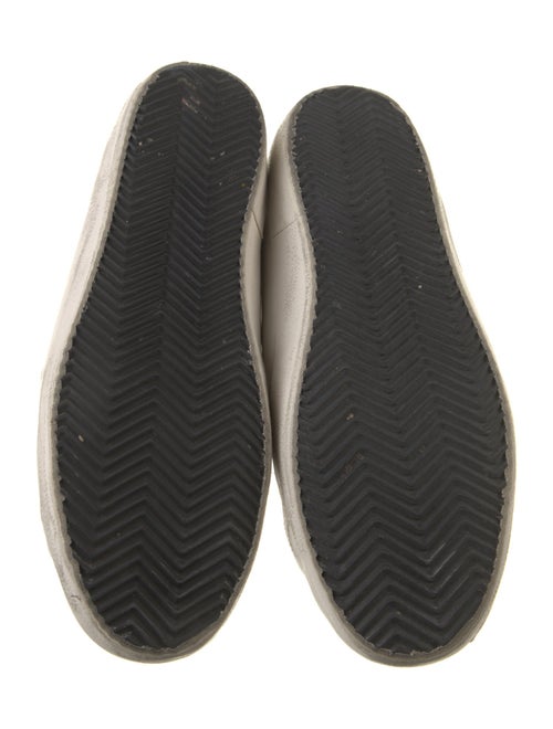 Golden Goose Leather Glitter Accents Sneakers