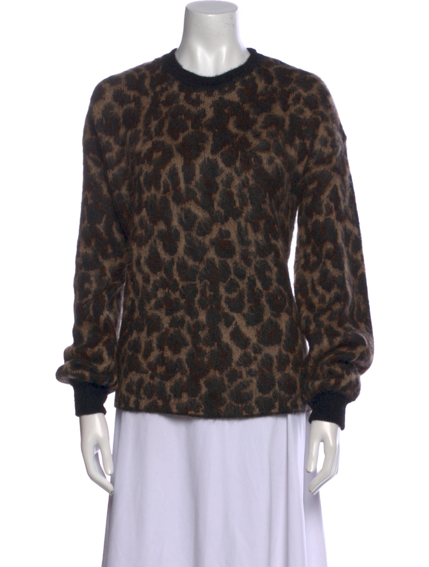 Golden Goose Animal Print Crew Neck Sweater