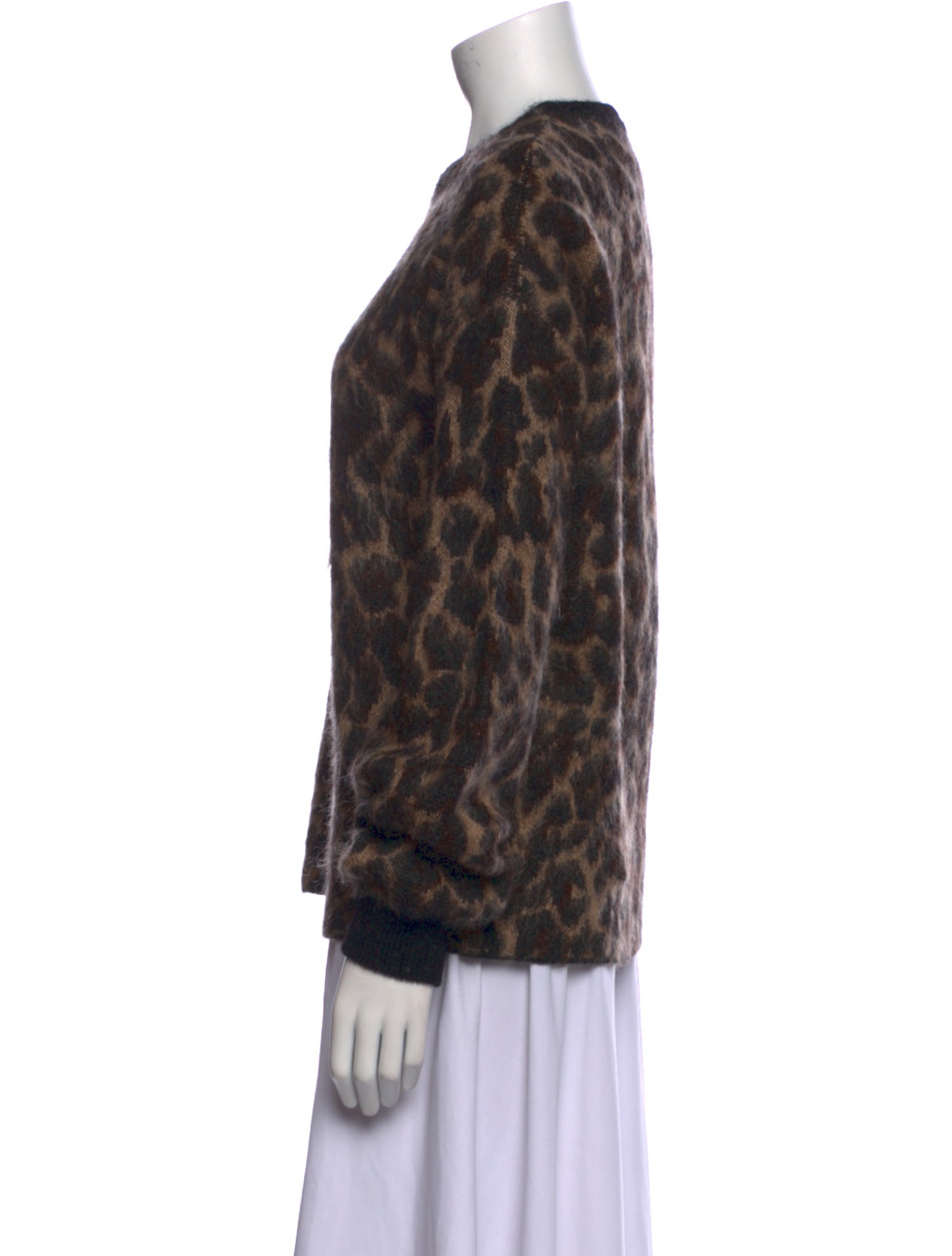 Golden Goose Animal Print Crew Neck Sweater