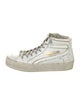 Golden Goose Leather Distressed Accents Sneakers