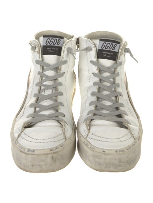 Golden Goose Leather Distressed Accents Sneakers