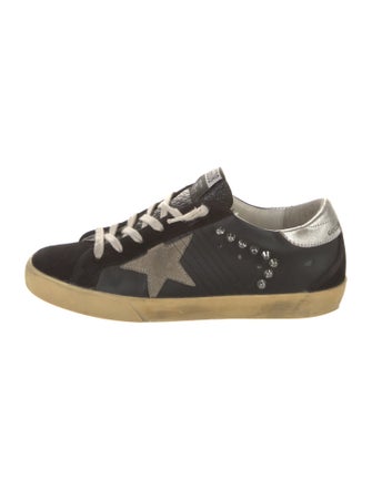 Golden Goose Leather Distressed Accents Sneakers