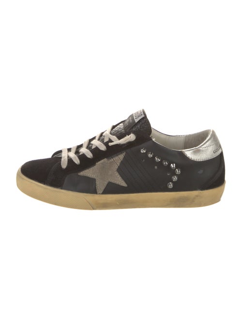 Golden Goose Leather Distressed Accents Sneakers