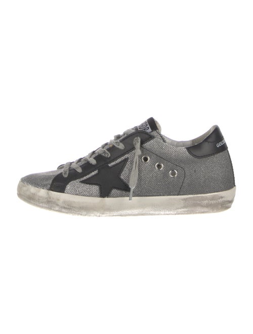 Golden Goose Glitter Printed Sneakers
