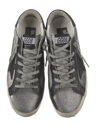 Golden Goose Glitter Printed Sneakers