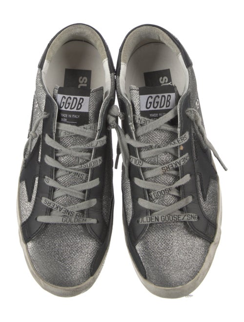 Golden Goose Glitter Printed Sneakers