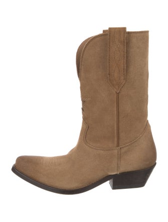 Golden Goose Suede Western Boots