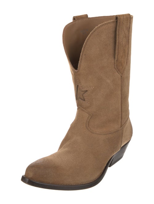 Golden Goose Suede Western Boots