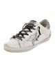 Golden Goose Leather Printed Sneakers