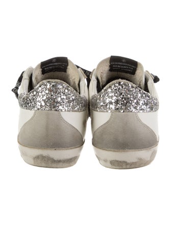 Golden Goose Leather Printed Sneakers
