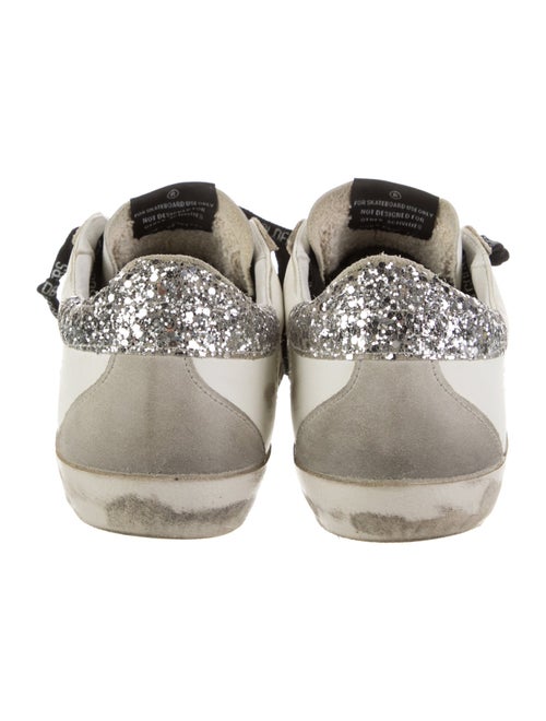 Golden Goose Leather Printed Sneakers