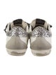 Golden Goose Leather Printed Sneakers