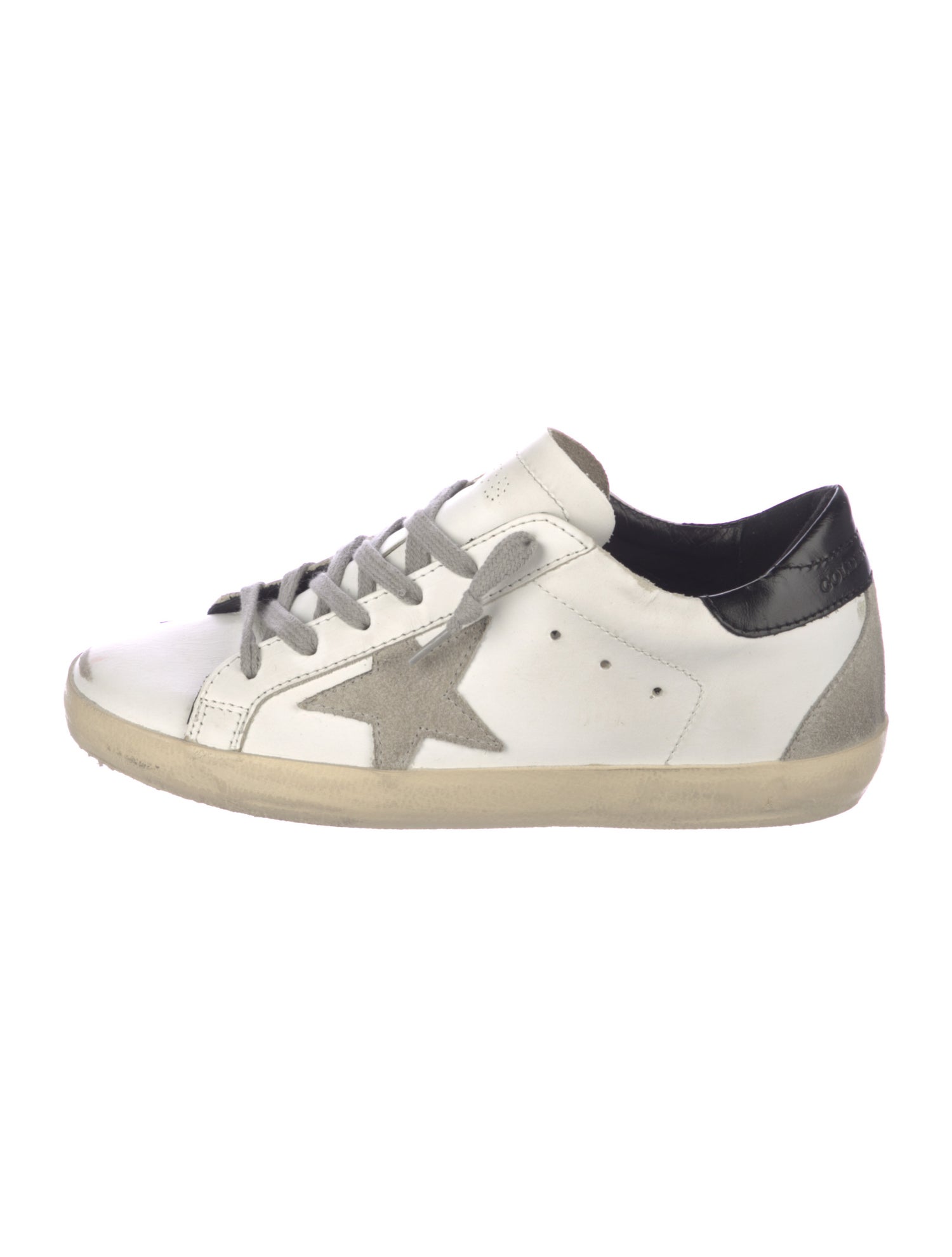 Golden Goose Leather Distressed Accents Sneakers