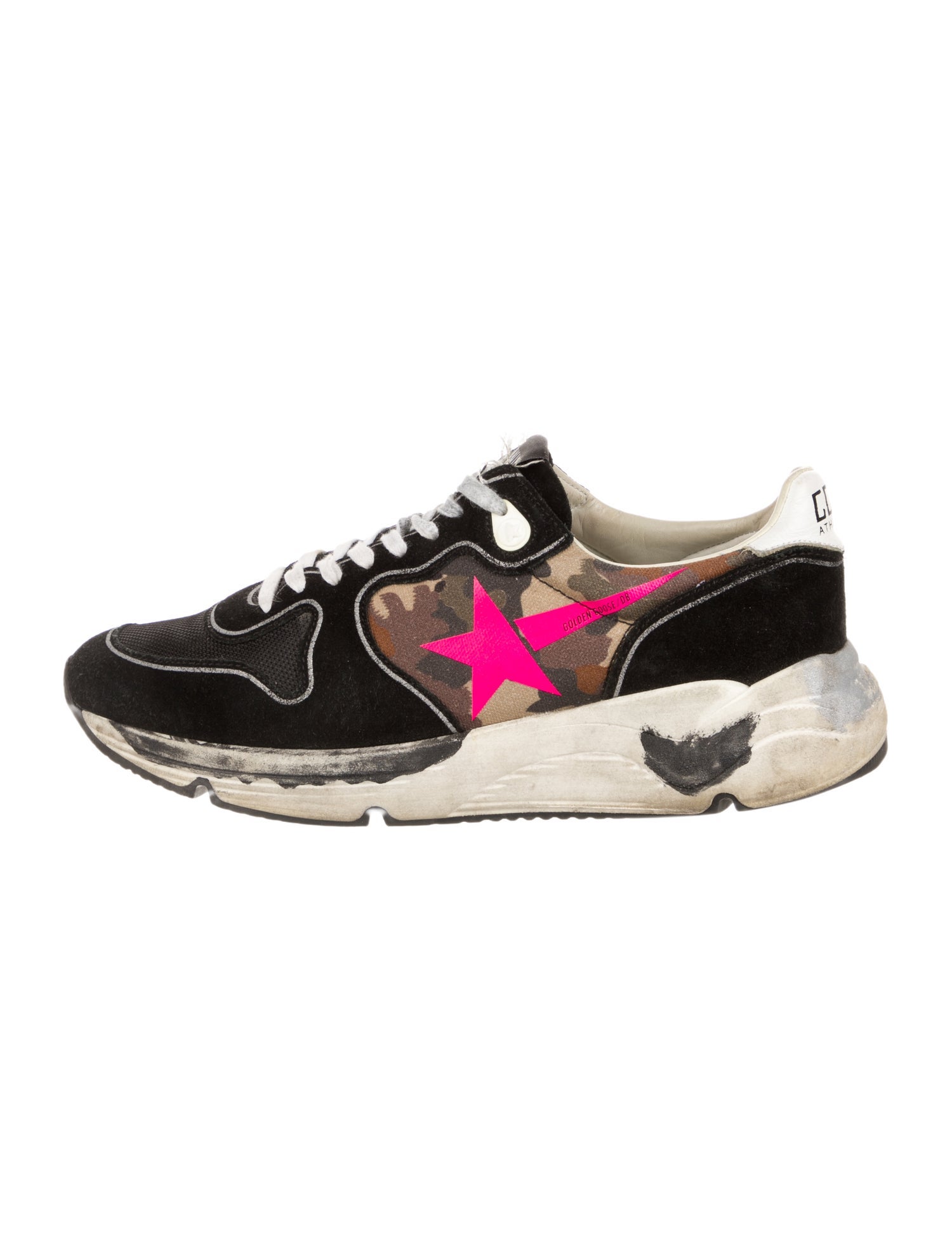 Golden Goose Suede Printed Sneakers