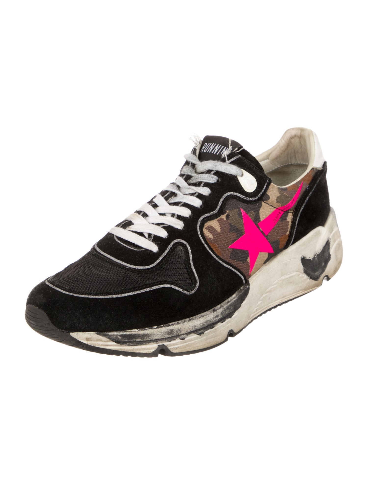 Golden Goose Suede Printed Sneakers