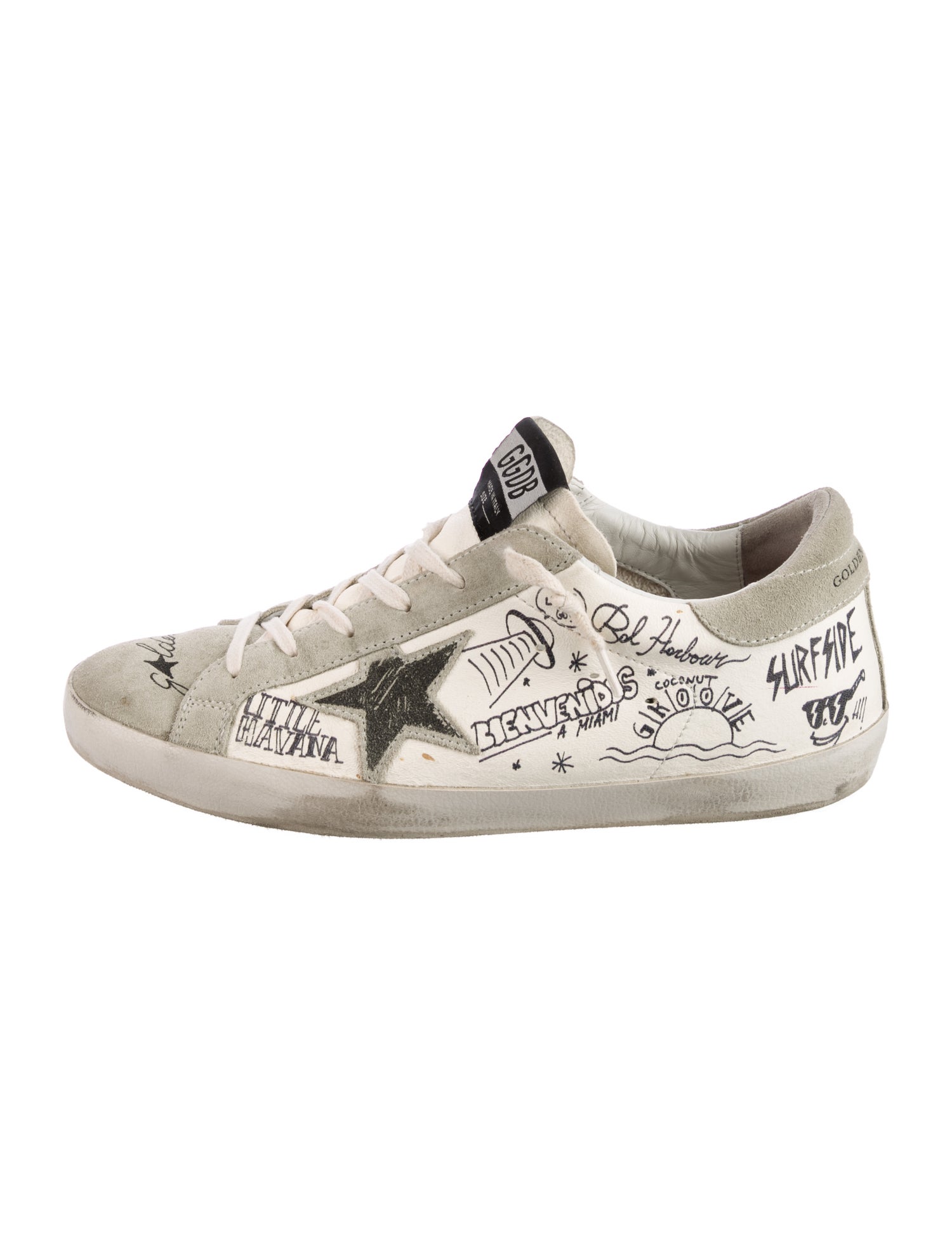 Golden Goose Suede Printed Sneakers