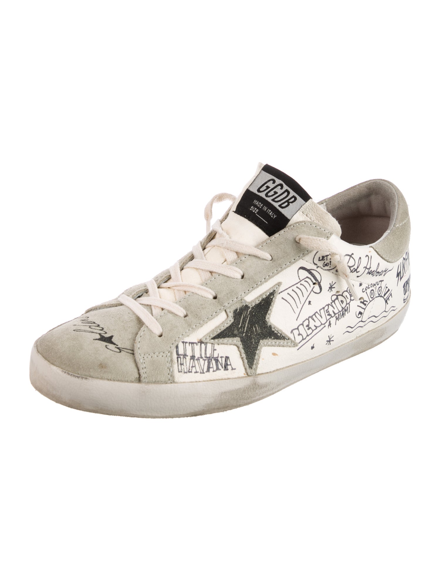 Golden Goose Suede Printed Sneakers
