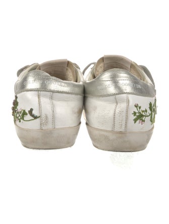 Golden Goose Leather Distressed Accents Sneakers