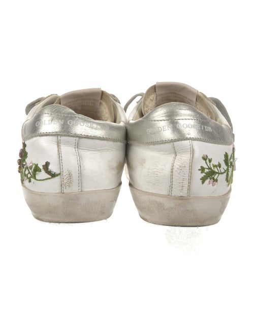 Golden Goose Leather Distressed Accents Sneakers