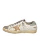 Golden Goose Leather Colorblock Pattern Sneakers