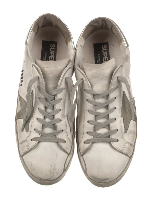 Golden Goose Leather Printed Sneakers
