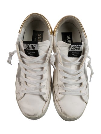 Golden Goose Leather Distressed Accents Sneakers