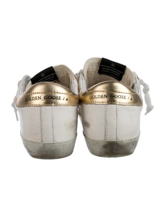 Golden Goose Leather Distressed Accents Sneakers