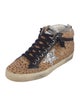 Golden Goose Ponyhair Animal Print Sneakers