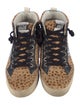 Golden Goose Ponyhair Animal Print Sneakers