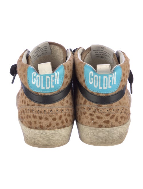 Golden Goose Ponyhair Animal Print Sneakers