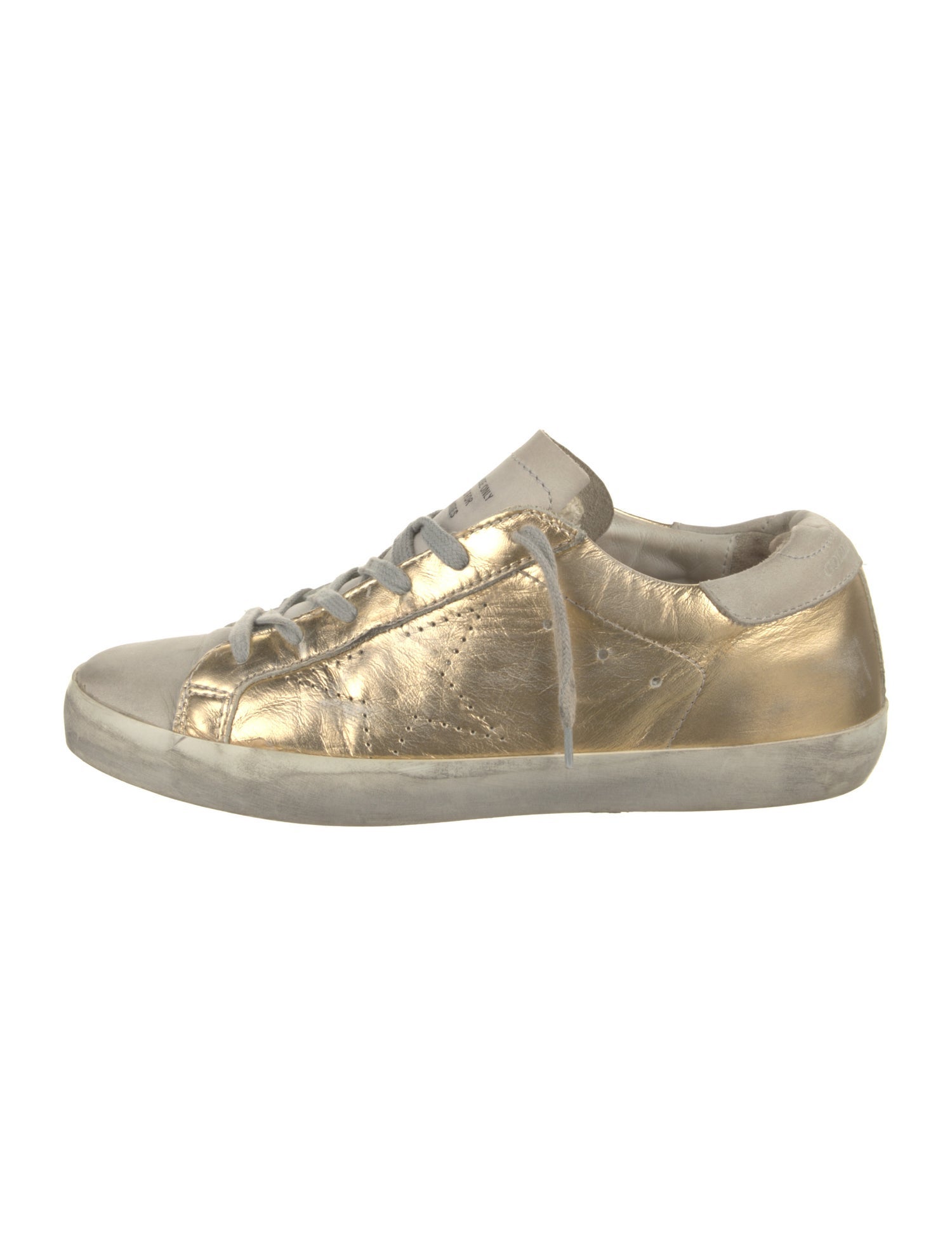 Golden Goose Leather Distressed Accents Sneakers