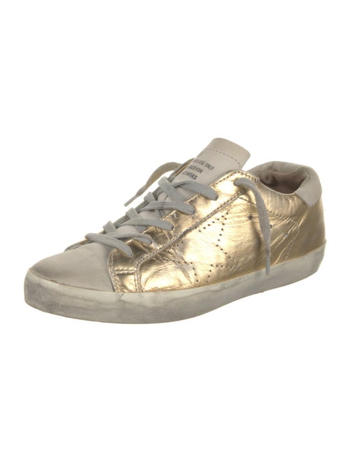 Golden Goose Leather Distressed Accents Sneakers