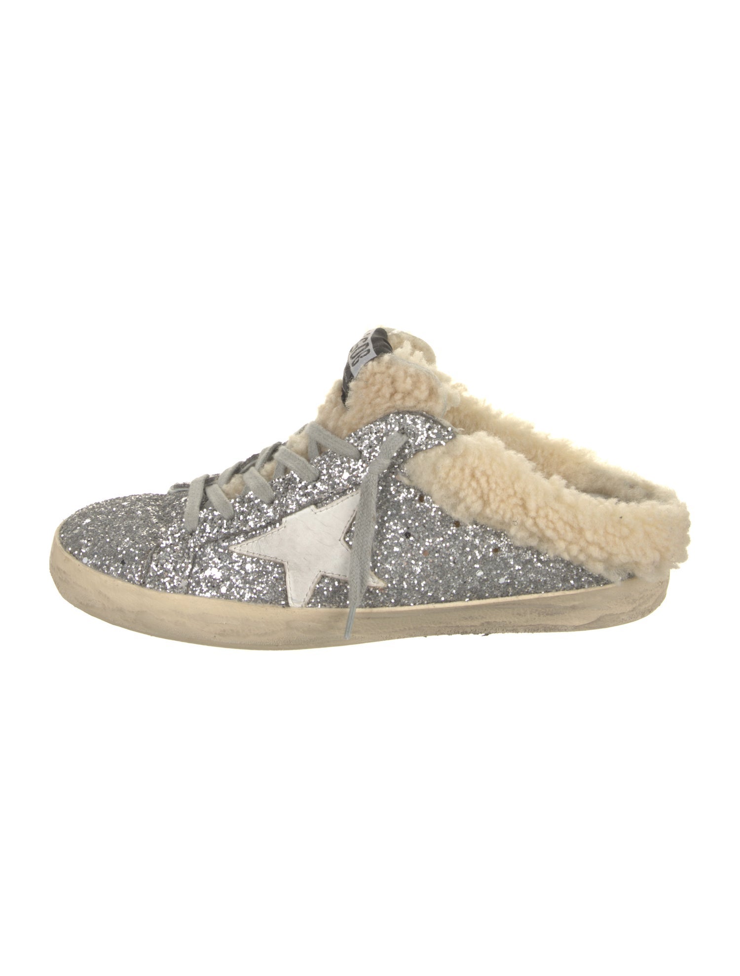 Golden Goose Glitter Printed Sneakers