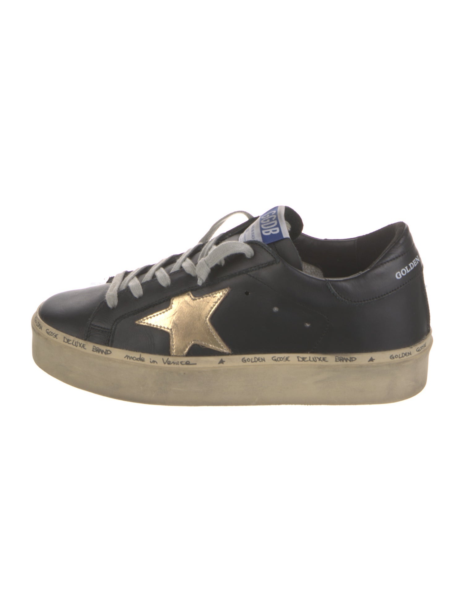 Golden Goose Leather Distressed Accents Sneakers