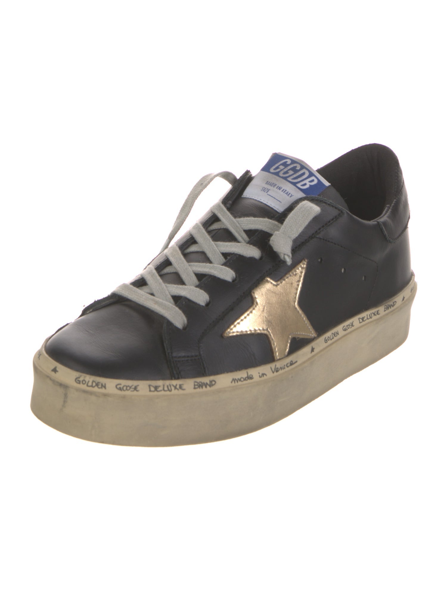 Golden Goose Leather Distressed Accents Sneakers