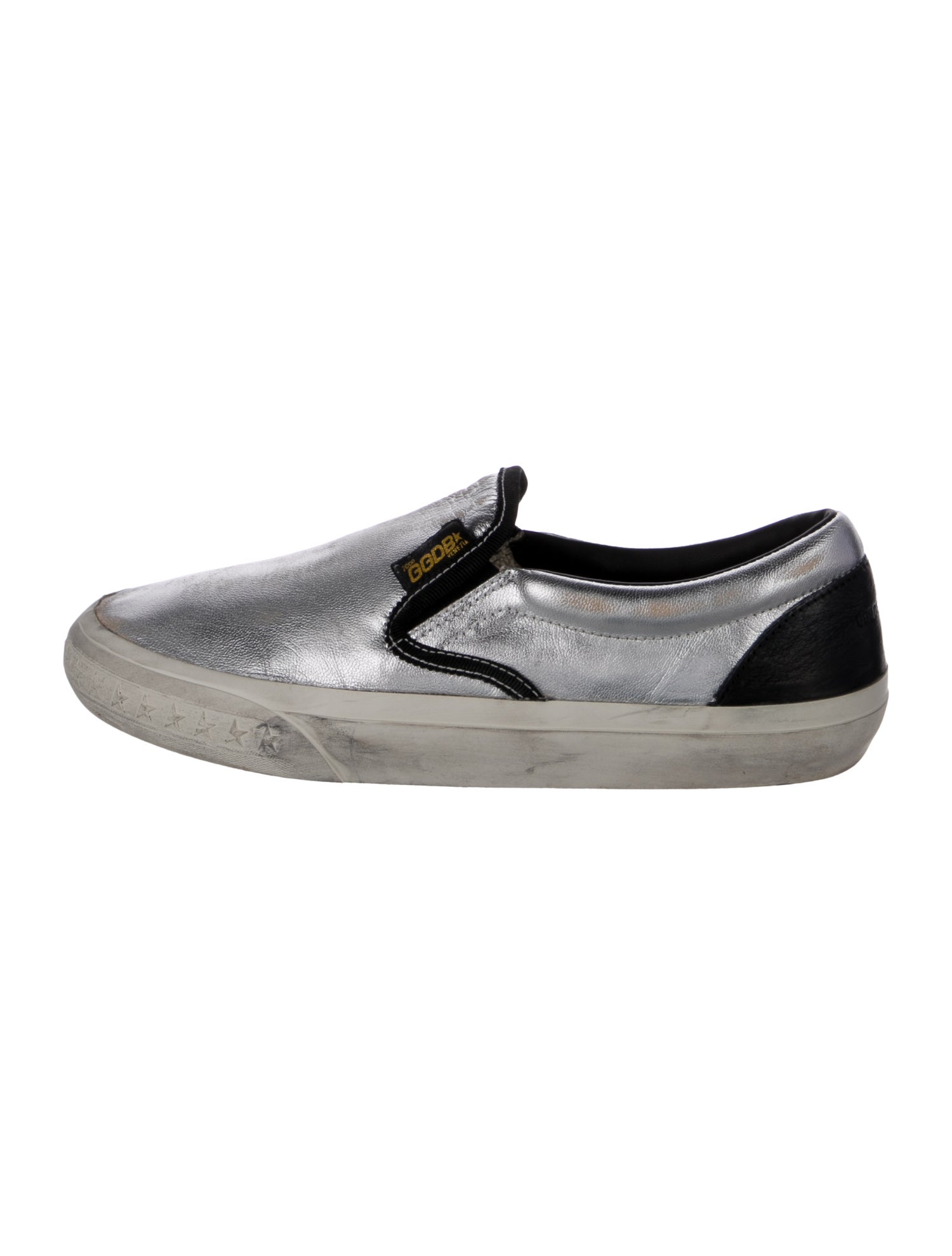 Golden Goose Leather Colorblock Pattern Oxfords