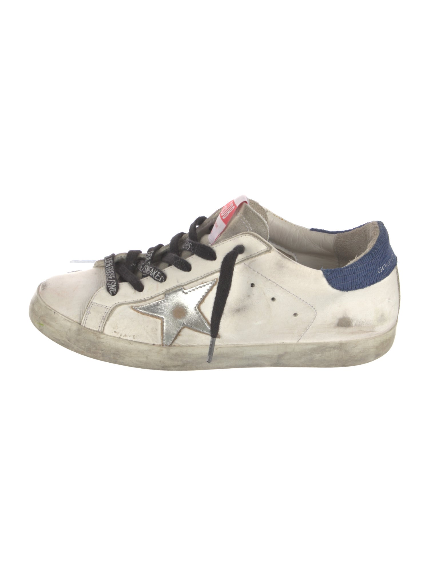 Golden Goose Leather Distressed Accents Sneakers