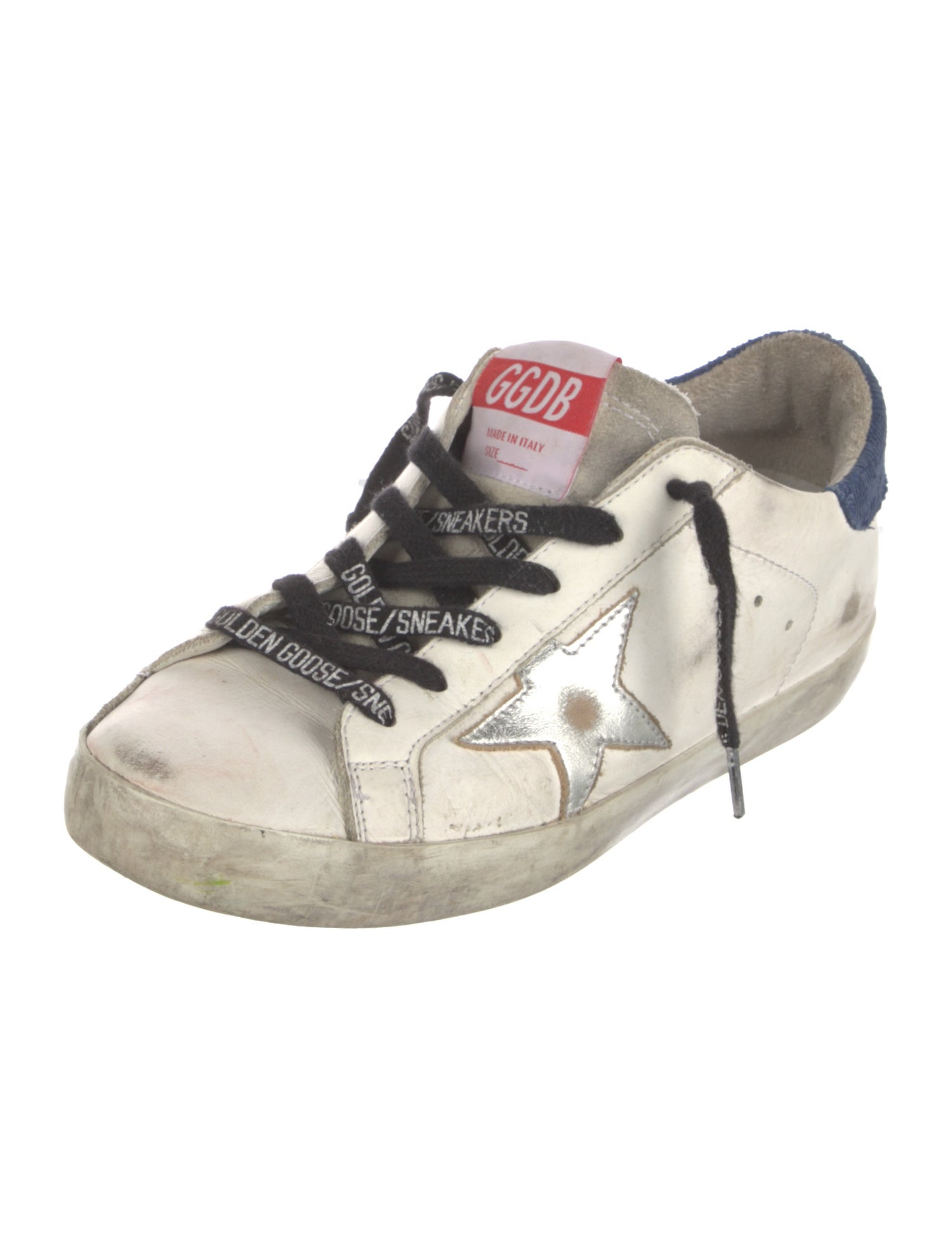 Golden Goose Leather Distressed Accents Sneakers