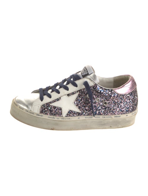 Golden Goose Glitter Printed Sneakers