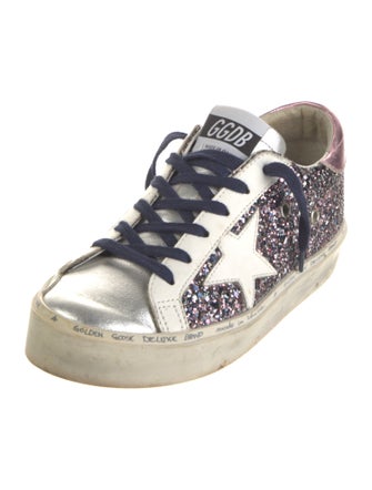 Golden Goose Glitter Printed Sneakers