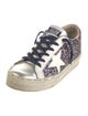 Golden Goose Glitter Printed Sneakers