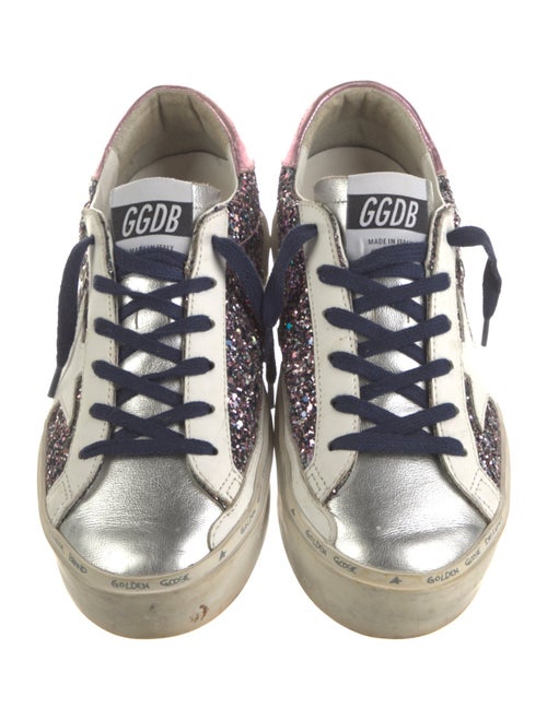 Golden Goose Glitter Printed Sneakers