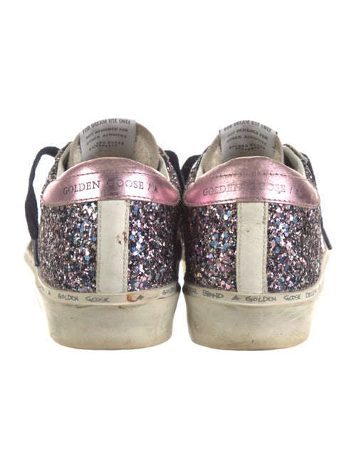 Golden Goose Glitter Printed Sneakers