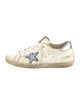 Golden Goose Leather Glitter Accents Sneakers
