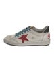 Golden Goose Leather Printed Sneakers