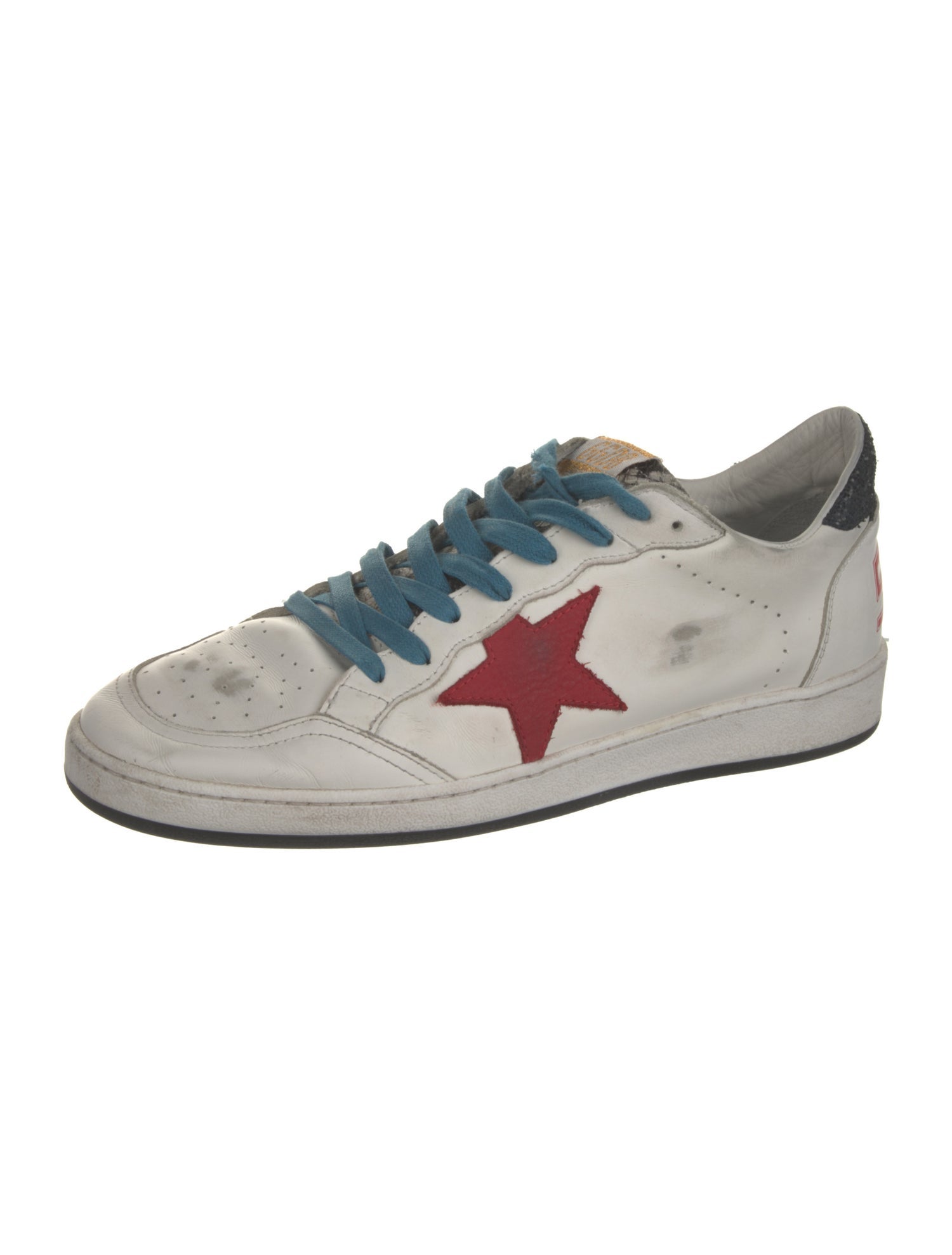 Golden Goose Leather Printed Sneakers