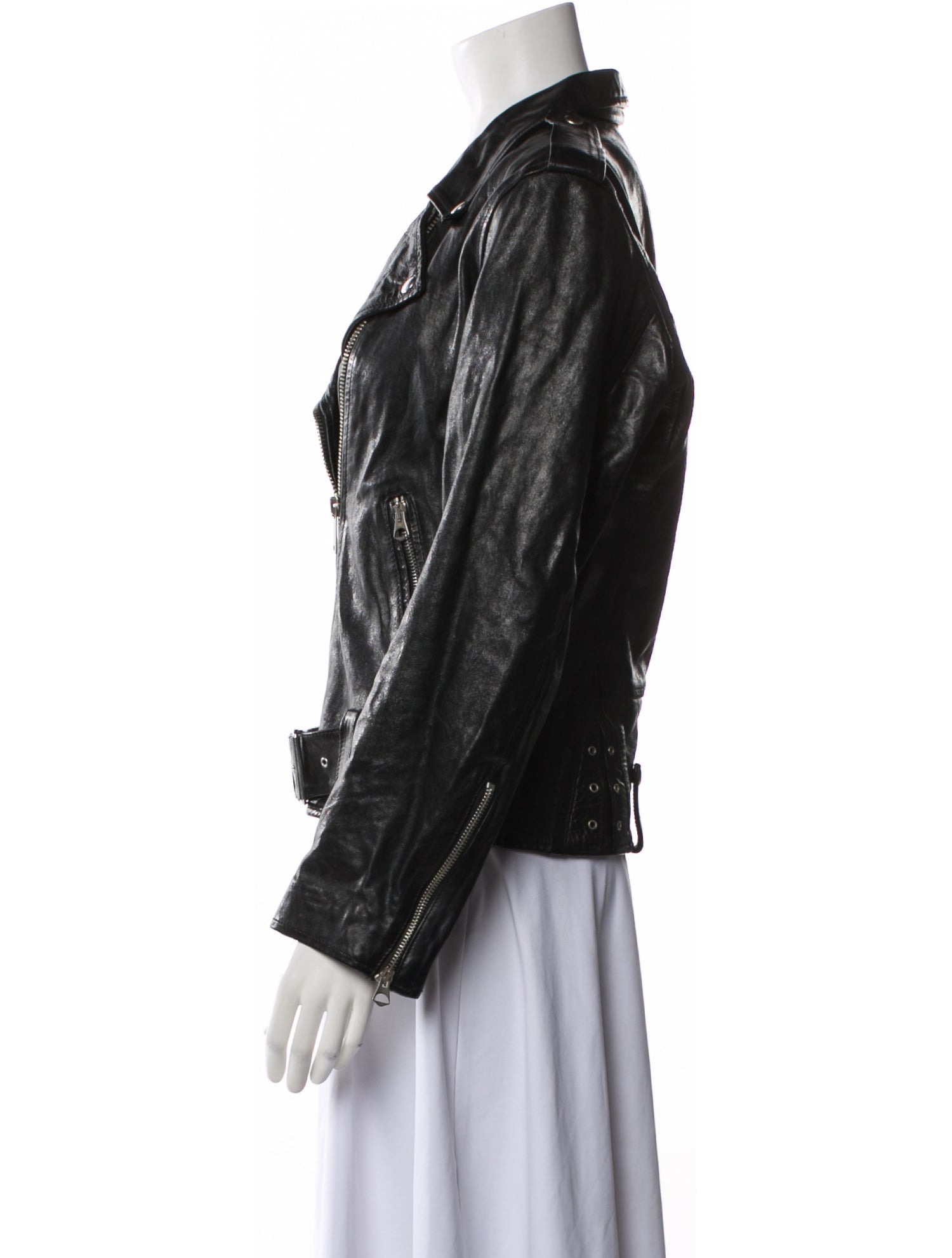 Golden Goose Leather Biker Jacket